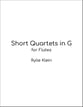 Short Quartets in G P.O.D. cover